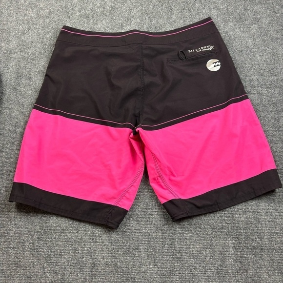 BILLABONG Men’s Platinum Recycler PX2 Pink/Maroon Swim Trunks Shorts size: 36 - Picture 2 of 10